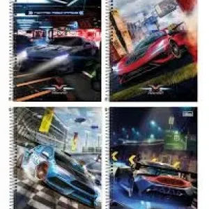 CADERNO CD TILIBRA  X RACING 1M 80F