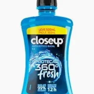 ENXAGUANTE BUCAL CLOSEUP FRESH ICE 360  250ML