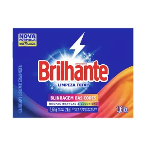 LAVAROUPA BRILHANTE LIMPEZA PROFUNDA BRILHO ATIVO 1,6KG
