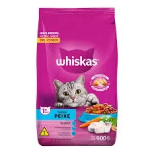 RACAO WHISKAS GATOS PEIXE 900G