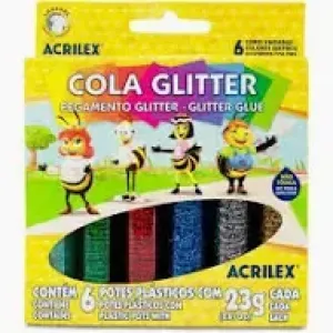 COLA GLITTER ACRILEX OURO 23G
