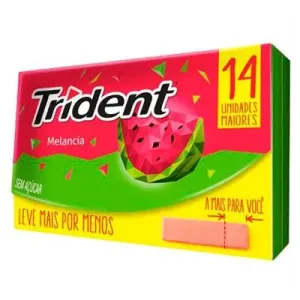 GOMA DE MASCAR TRIDENT MELANCIA 25.2G C/14UN