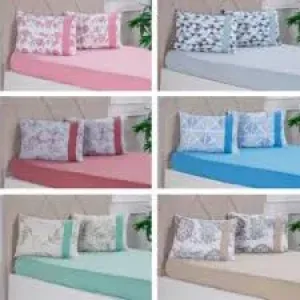 JOGO DE CAMA BELLA SOLTEIRO C/2  PECAS SORTIDO