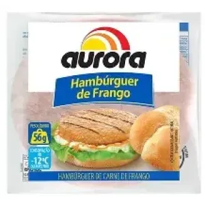 HAMBURGUER AURORA CARNE DE FRANGO 56GR