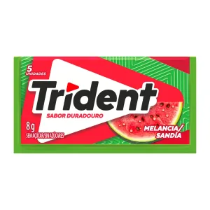 GOMA DE MASCAR TRIDENT MELANCIA NEW 8G C/5