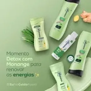 CONDICIONADOR MONANGE DETOX TERAPIA MENTA GENGIBRE E CAPIM LIMAO 325ML