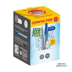 CANETA COMPACTOR 0.7 VERMELHA