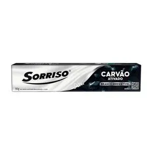 CREME DENTAL SORRISO CARVAO ATIVADO BRANCO IRRESISTIVEL 90G