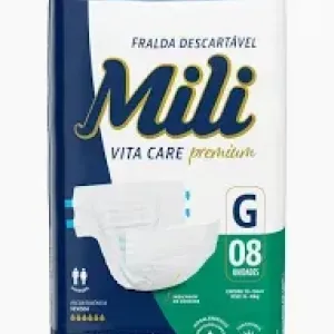 FRALDA MILI VITA G USO ADULTO C/8