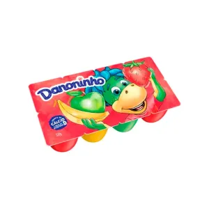 IOGURTE DANONINHO MORANGO BANANA MACA VERDE C/8 320GR