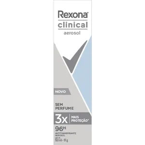 DESODORANTE REXONA AEROSOL CLINICAL S/ PERFUME 150ML