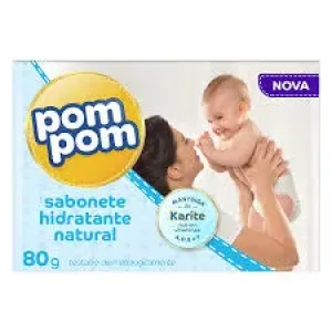 SABONETE POMPOM LOCAO HIDRATANTE MANTEIGA DE KARITE 70G