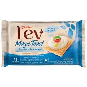 TORRADA MAGIC TOAST LEV LIGHT EM ACUCARES 110GR