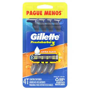 APARELHO DE BARBEAR GILLETTE PRESTOBARBA 3 LEVE4 PAGUE 3