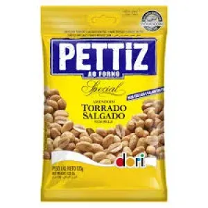 AMENDOIM TORRADO PETTIZ SALGADO SEM PELE 120