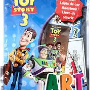 LIVRO DE COLORIR TOY STORY 3 ART PACK C/LAPIS DE COR E ADESIVO