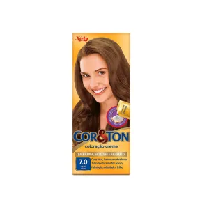 COLORACAO CREME COR E TON LOURO MEDIO 7.0
