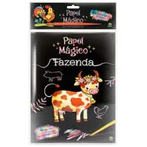 LIVRO P/ COLORIR PAPEL MAGICO FAZENDA