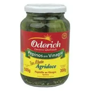 PEPINO EM CONSERVA ODERICH AGRIDOCE 500GR