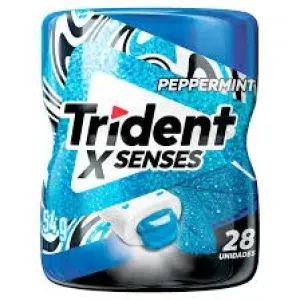 GOMA DE MASCAR TRIDENT X SENSES PEPPERMINT 54G