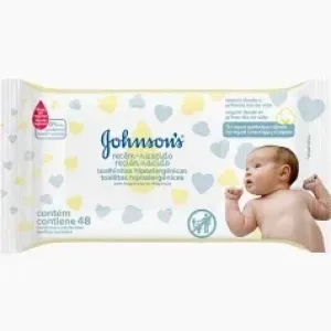 TOALHAS UMEDECIDAS JOHNSONS LIMPEZA E SUAVIDADE C/44
