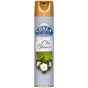 ODORIZANTE DE AMBIENTE COALA AEROSOL CHA BRANCO 400ML
