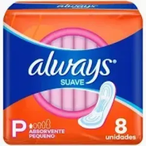 ABSORVENTE ALWAYS BASICO SUAVE S/ABAS C/8