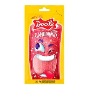 BALA DOCILE CANUDINHO AZEDINHO MORANGO  70GR