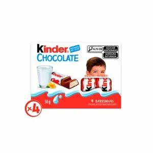 CHOCOLATE KINDER AO LEITE C/4 50GR