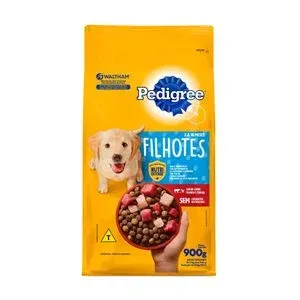 RACAO CAES PEDIGREE FILHOTES CARNE FRANGO E CEREAIS 900G