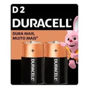 PILHA DURACELL D2 GRANDE C/2