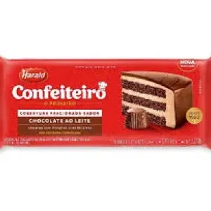 COBERTURA HARALD CONFEITEIRO FRACIONADA CHOCOLATE AO LEITE 1.010KG