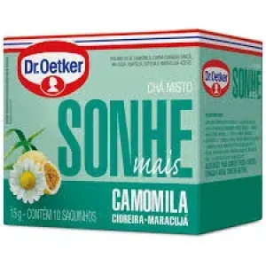 CHA DR OETKER MISTO SONHE MAIS CAMOMILA CIDREIRA MARACUJA C/10 15GR