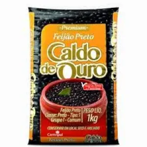 FEIJAO PRETO CALDO DE OURO T1 1KG