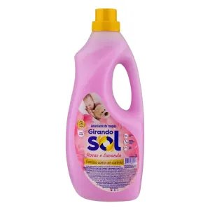AMACIANTE DE ROUPA GIRANDO SOL ROSA E  LAVANDA 2L