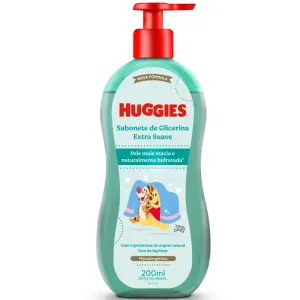 SABONETE LIQUIDO HUGGIES DA CABECA AOS PES EXTRA SUAVE TURMA DA MONICA 200ML