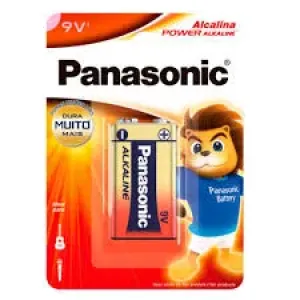 PILHA ALCALINA PANASONIC POWER ALKALINE 9V
