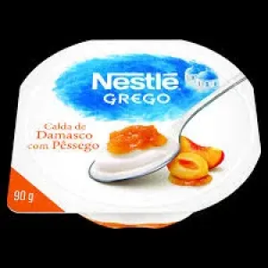 IOGURTE GREGO TRADICIONAL C/ CALDA DE DAMASCO C/  PESSEGO 90GR