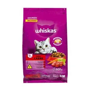 RACAO GATOS WHISKAS CARNE 900G