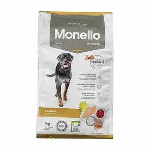 RACAO MONELLO CAES FRANGO TRADICIONAL 1KG