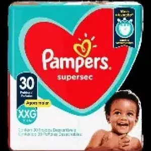FRALDA PAMPERS SUPERSEQUINHA XXG C/30