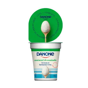 IOGURTE DANONE NATURAL DESNATADO SO LEITE VIVO 160GR