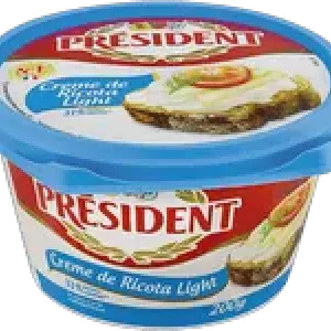 CREME DE RICOTA LIGHT PRESIDENT 200G