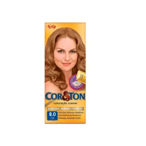 COLORACAO CREME COR E TON LOURO CLARO 8.0
