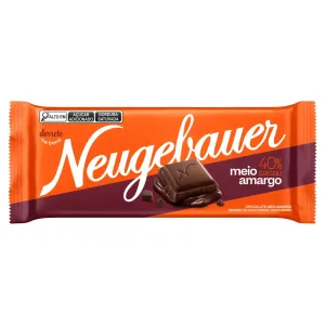 BARRA DE CHOCOLATE NEUGEBAUER MEIO AMARGO 40% CACAU 80GR