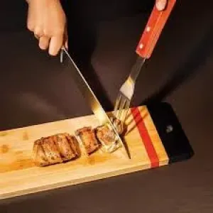 GARFO P/ CHURRASCO MOR C/CABO DE MADEIRA