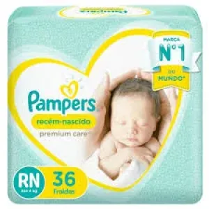 FRALDA PAMPERS RN C/36