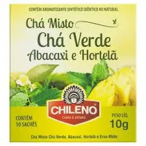 CHA CHILENO VERDE ABACAXI HORTELA 10GR