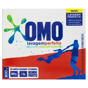 SABAO EM PO OMO LAVAGEM PERFEITA ATIVO CONCENTRADO 800 G