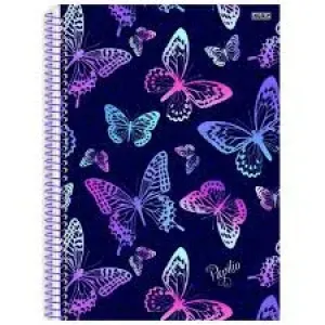 CADERNO ESPIRAL CD S/D PAPILIO 1MT 80FL